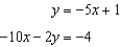 <strong>Solve the system using any method. - </strong> A) {2 , -4} B) {-2 , 10} C) { } D) infinitely many solutions E) no solution