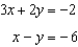 <strong>Use an algebraic method to determine for which, if any, system {-2 , -4} is a solution.</strong> A) B) C) D) E) none of these
