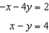 <strong>Use an algebraic method to determine for which, if any, system {6 , -2} is a solution.</strong> A) B) C) D) E) none of these