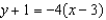 <strong>In the function , identify the slope.</strong> A) 1 B) -4 C) -3 D) 3 E) none of these