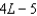<strong>The length of a rectangle is meters. The width is 5 meters less than the length. Write an expression that represents the perimeter of the rectangle in meters.</strong> A) B) C) D) E) none of these