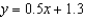 <strong>Write the equation in slope-intercept form of the line with the given slope and passing through the given point: slope = 0.5 ; point (3, 2, 8)</strong> A) B) C) D)