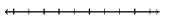 Write the set in interval notation and graph the interval. - \{x \mid x<6\}