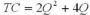 <strong>Suppose that, in the long run, a dairy's variable costs areVC=2Q<sup>2</sup> (where Q is the number of gallons of milk produced each day), its marginal cost is MC=4Q and there is an avoidable fixed cost of $50 per day. In the long run there is free entry into the market. What is the dairy's total cost function?</strong> A) B) C) D)
