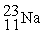 <strong>Place in the blank the letter of the correct response in each horizontal row of choices. -________ Nuclear charge of </strong> A) +10 B) +12 C) +11 D) +23