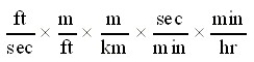 <strong>Which of the following conversion factor sequences for units would effect the change from ft/sec to km/hr?</strong> A) B) C) D)