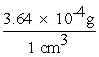   x   x   x   = 0.7644 g/breath (calc) = 0.76 g/breath (corr)