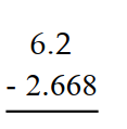 <strong>Subtract. - </strong> A) 4.532 B) 3.532 C) 3.668 D) 5.000