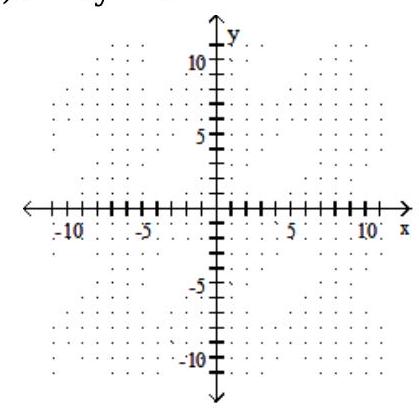  Graph the linear equation. - x+5 y=-8    