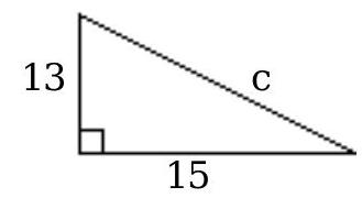 Find the length of the third side of the right triangle. Where appropriate, give both an exact answer and an approximation to three decimal places. -