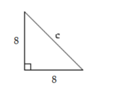 Find the length of the third side of the right triangle. Where appropriate, give both an exact answer and an approximation to three decimal places. - 