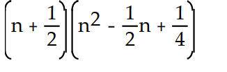<strong>Factor. - n^{3}-\frac{1}{8} </strong> A) B) C) D)