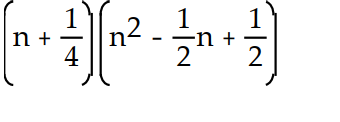<strong>Factor. - n^{3}-\frac{1}{8} </strong> A) B) C) D)