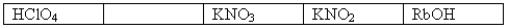 <strong>The following 0.1 M aqueous solutions are arranged in order of increasing pH,with the highest pH on the far right. Which one of the following 0.10 M aqueous solutions should be placed in the empty box?</strong> A)CuSO<sub>4 </sub> B)NaNO<sub>2 </sub> C)CH<sub>3</sub>NH<sub>2 </sub> D)NaHCO<sub>3 </sub> E)Na<sub>2</sub>HPO<sub>4 </sub>