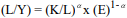 <strong>Which of the following is the correct form of the Cobb-Douglas production function?</strong> A) B) C) D)
