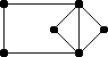 Use the following to answer Questions: Identify an Euler circuit on the following graphs by numbering the sequence of edges in the order traveled.