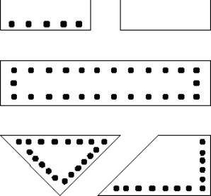 The map below gives the territory of a parking control officer. The dots represent meters that must be checked. Draw the graph that would be useful for finding an efficient route.