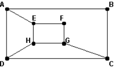 <strong>Which path listed forms a Hamiltonian circuit on the graph below? </strong> A) ADCBFGHEA B) ABCDHGFE C) ABCDHGFEA D) ABCDHGFEHDA