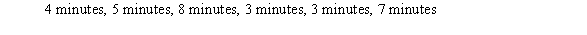 <strong>What is the minimum time required to complete the following tasks on two processors? </strong> A) 15 minutes B) 16 minutes C) 17 minutes D) 18 minutes