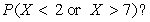 <strong>Use the following information for Questions A random number generator is modeled by a uniform probability model with a density curve that has height 1/10 between 0 and 10 and height 0 everywhere else. For this model, what is </strong> A) 0 B) 1/2 C) 1 D) None of the above .