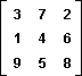<strong>In the following two-person zero-sum game, the payoffs represent gains to the row player I and losses to column player II. The minimax strategy of player II is:</strong> A) to always play the first column. B) to always play the second column. C) to always play the third column. D) to play two or more of the columns.