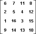 In the following two-person zero-sum game, the payoffs represent gains to the row player I and losses to column player II.   The maximin strategy of player I is: