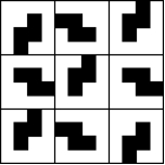 Assume the pattern continues in all directions. What are the isometries of the pattern?