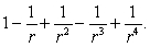 Use the geometric series formula to find the sum of