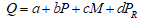 <strong>refer to the following: The following linear demand specification is estimated for Conlan Enterprises, a price-setting firm: ? where Q is the quantity demanded of the product Conlan Enterprises sells, P is the price of that product, M is income, and P<sub>R</sub> is the price of a related product. The results of the estimation are presented below: -At the 1% level of significance, the critical value of the F-statistic is equal to __________.</strong> A) 0.7984 B) 4.57 C) 36.14 D) 2.763 E) -3.50