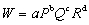 <strong>refer to the following nonlinear model which relates W to P, Q, and R: The computer output form the regression analysis is: -The nonlinear relation can be transformed into the following linear regression model:</strong> A) B) C) D)