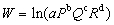 <strong>refer to the following nonlinear model which relates W to P, Q, and R: The computer output form the regression analysis is: -The nonlinear relation can be transformed into the following linear regression model:</strong> A) B) C) D)