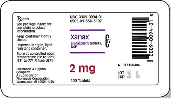 Ordered: Xanax 2 mg po bid for 14 days On hand: See label Calculate the amount to dispense: _______________.