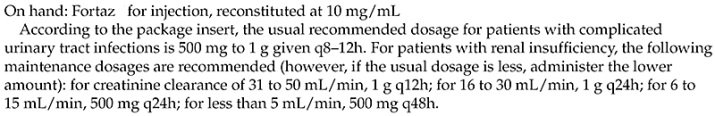 The patient is an 86-year-old male, 6 ft 5 in. tall, weighs 240 lb, and has a creatinine clearance of 40 mL/min. Ordered: Timentin 2 g IV q 6h. If this is a safe dose, calculate amount to administer: _______________. If it is not a safe dose, write: not safe.