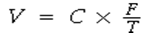 <strong>Which formula can be used to calculate infusion volume?</strong> A) B) C) D)
