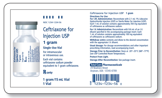 When ceftriaxone 1 g is reconstituted for IM injection, dosage strength will be _______________.  <div style=padding-top: 35px> 