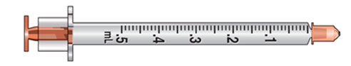 <strong>The amount to administer is 0.23 mL. Select the correct syringe: _______________.</strong> A)   B)   C)   <div style=padding-top: 35px> 