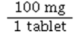 <strong>The dosage strength for Dilantin is </strong> A) B) C) D)