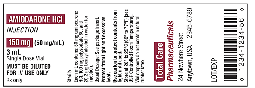 <strong>What is the dosage unit for amiodarone HCl? </strong> A) 1 mL B) C) 50 mg D)