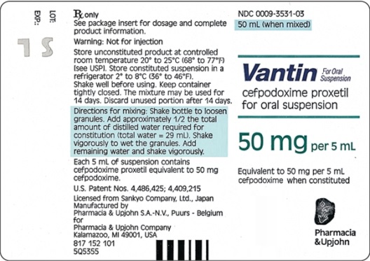Ordered Vantin 175 mg po q 12 hours See label for dose on hand. Amount to administer: _______________.