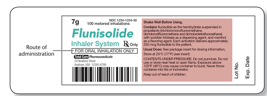 <strong>What warning is on the flunisolide label? </strong> A) Do not refrigerate. B) Keep in lighted area. C) Do not shake. D) Do not puncture.