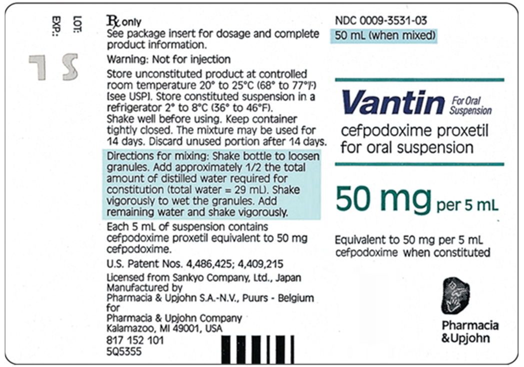 <strong>A patient arrives at the pharmacy with a prescription for Vantin . The patient hands the pharmacy technician her insurance card and when the technician processes it, he discovers that this patient's insurance will pay only for the generic equivalent. Which medication will be dispensed for this patient? </strong> A) methylphenidate HCl B) trimethobenzamide HCl C) ciprofloxacin D) cefpodixime proxetil