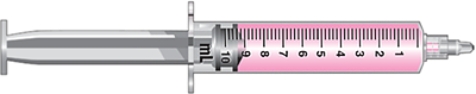 The dose of medication in this syringe is _______________ (use correct notation).  <div style=padding-top: 35px> 