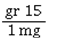 <strong>_____ is a conversion factor for converting grains to milligrams.</strong> A) B) C) D)