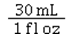 <strong>Which of the following is the correct conversion factor for converting milliliters to fluid ounces?</strong> A) B) C) D)