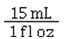 <strong>Which of the following is the correct conversion factor for converting milliliters to fluid ounces?</strong> A) B) C) D)