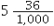 Convert to a decimal: _______________