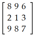 Find the transpose of the matrix. -  