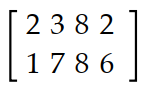 Find the transpose of the matrix. -  