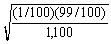 <strong>Use the following information for questions: Every student taking elementary statistics at a large university (1,100 students) participated in a class project by rolling a 6-sided die 100 times. Each individual student determined the proportion of his or her 100 rolls for which the result was a 1. The instructor plans to draw a histogram of the 1,100 sample proportions. -What will be the approximate standard deviation for the 1,100 sample proportions?</strong> A) B) C) D)