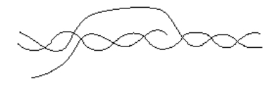 Below,an RNA molecule is being transcribed from a strand of DNA.Indicate the 5' and 3' ends of the RNA molecule and of the strand of DNA that is complementary to the RNA molecule.In which direction is synthesis occurring?